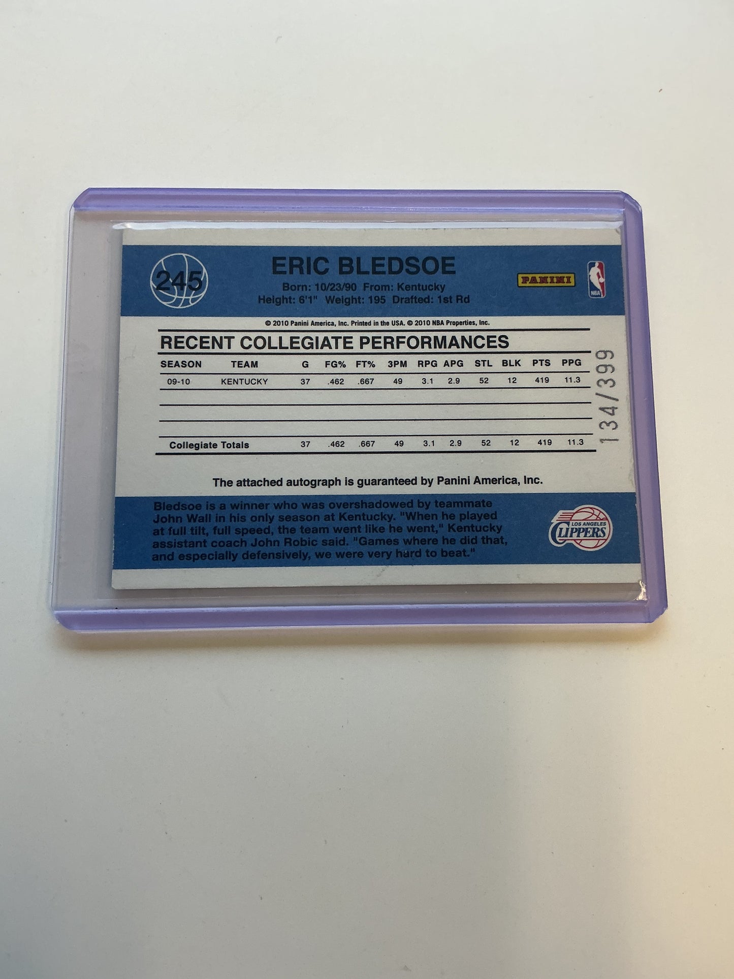 Eric Bledsoe Auto RC 134/399