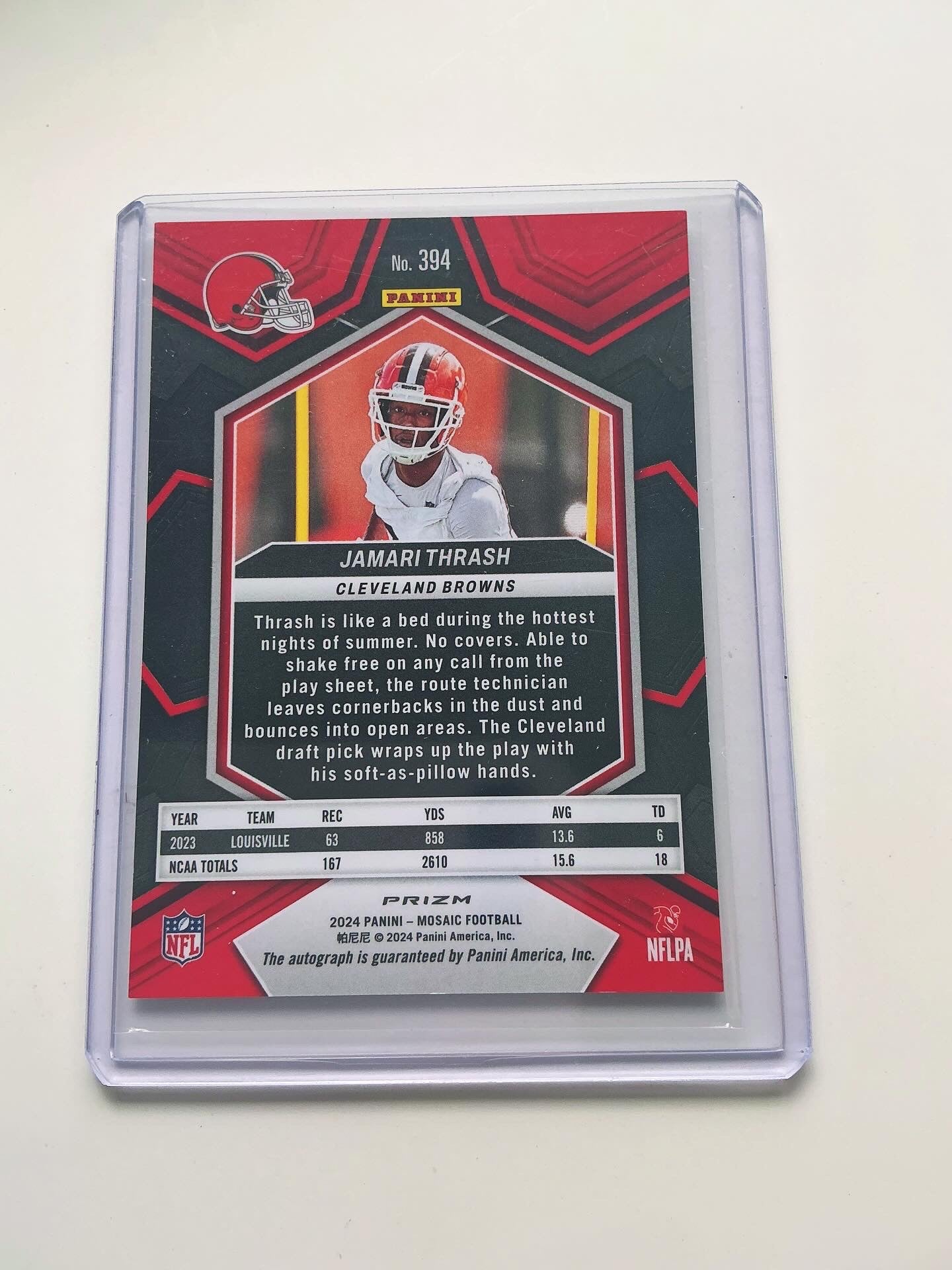 Jamari Thrash Autographed RC