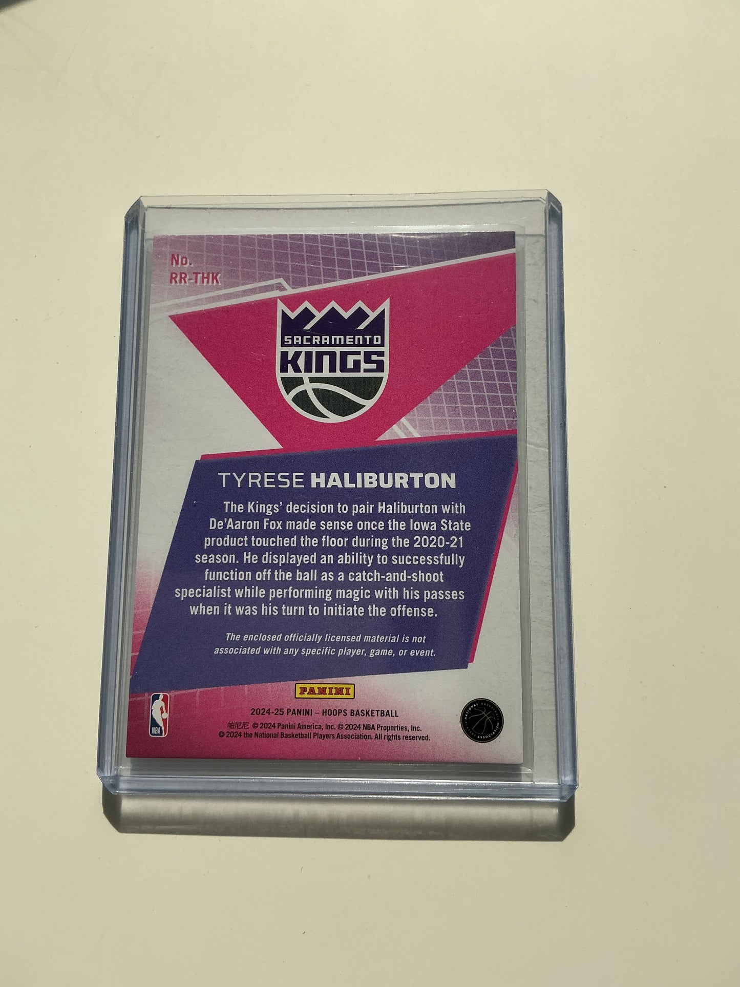 Tyrese Halliburton Jersey card