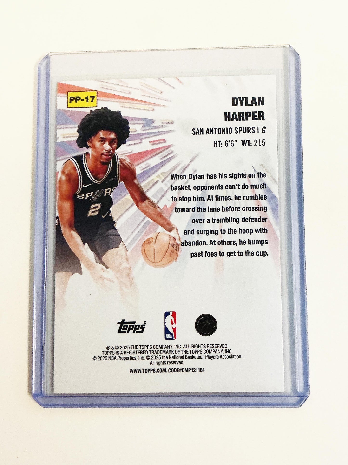 Dylan Harper Power Players Rookie Card