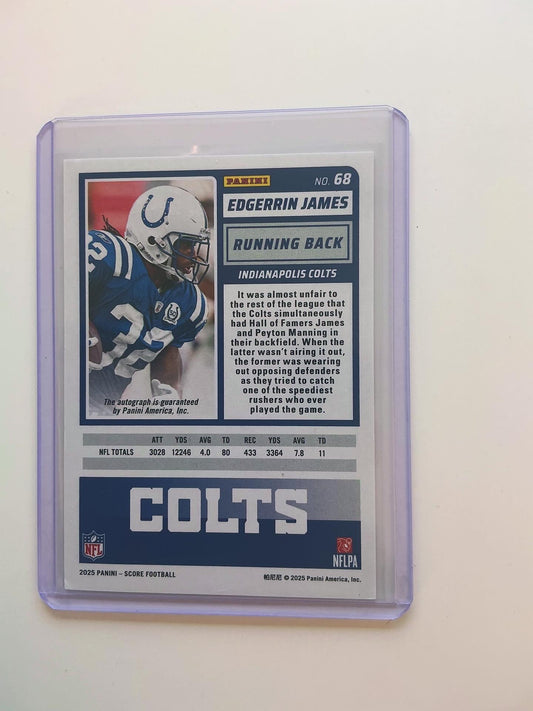 Edgerrin James Autograph card