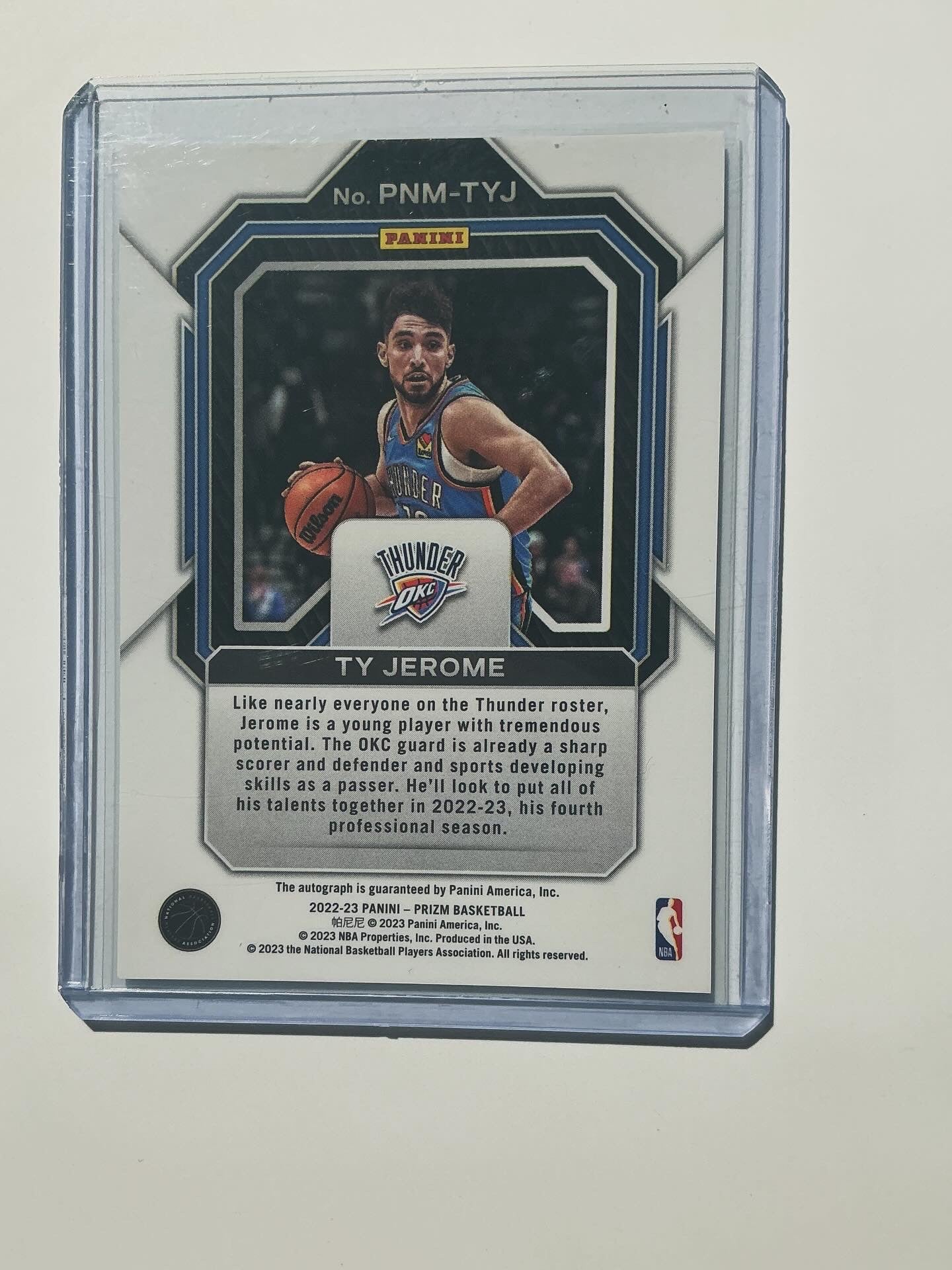 Ty Jerome Autograph Card