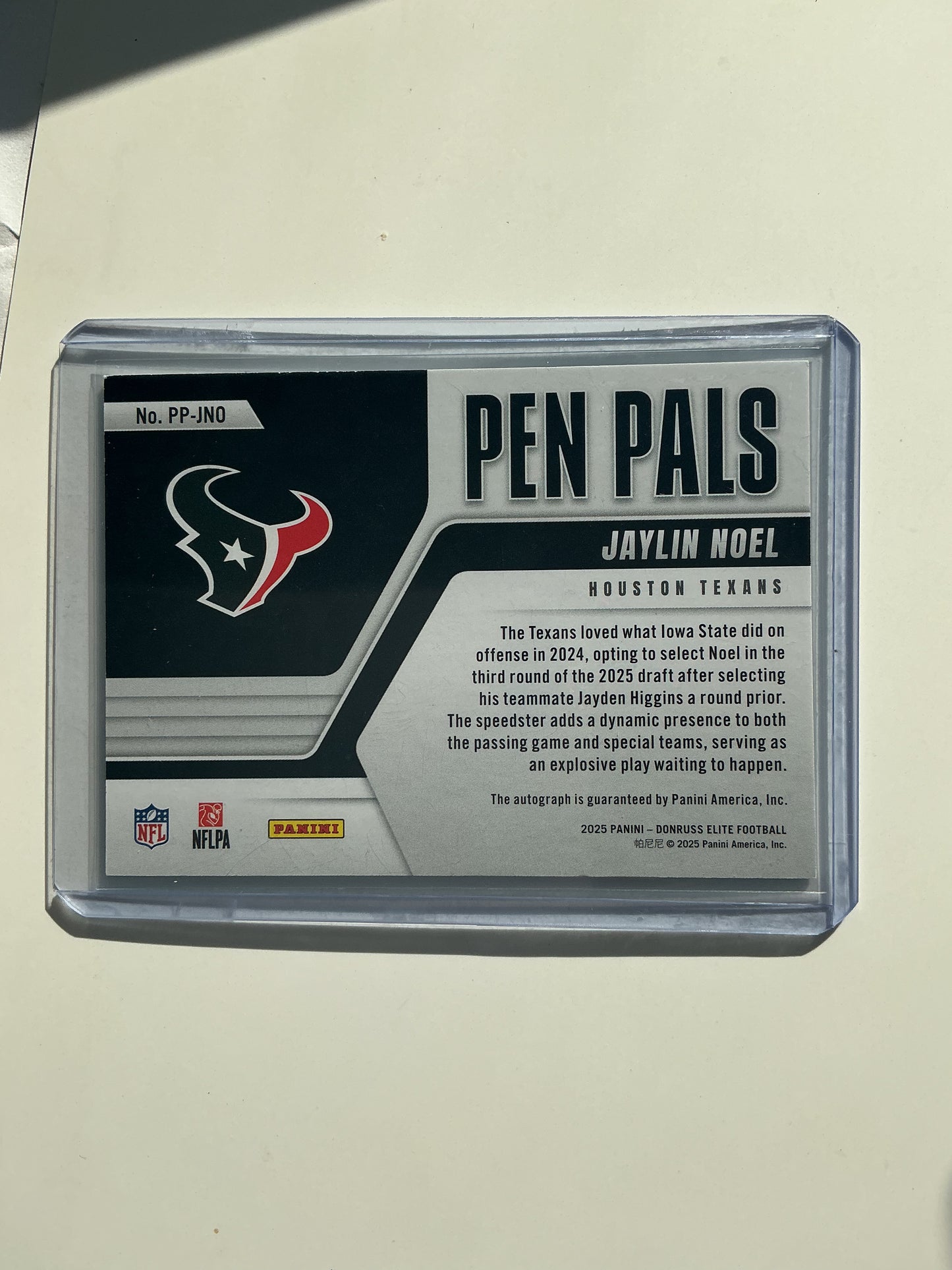 Jaylin Noel Autographed Rookie card