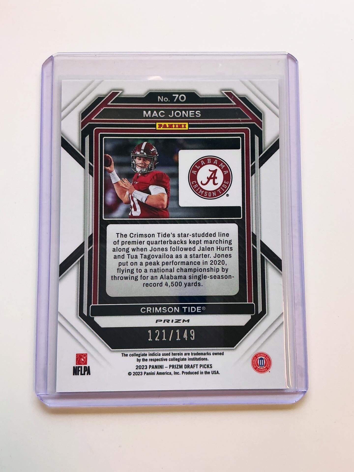 Mac Jones Purple cracked ice 121/149