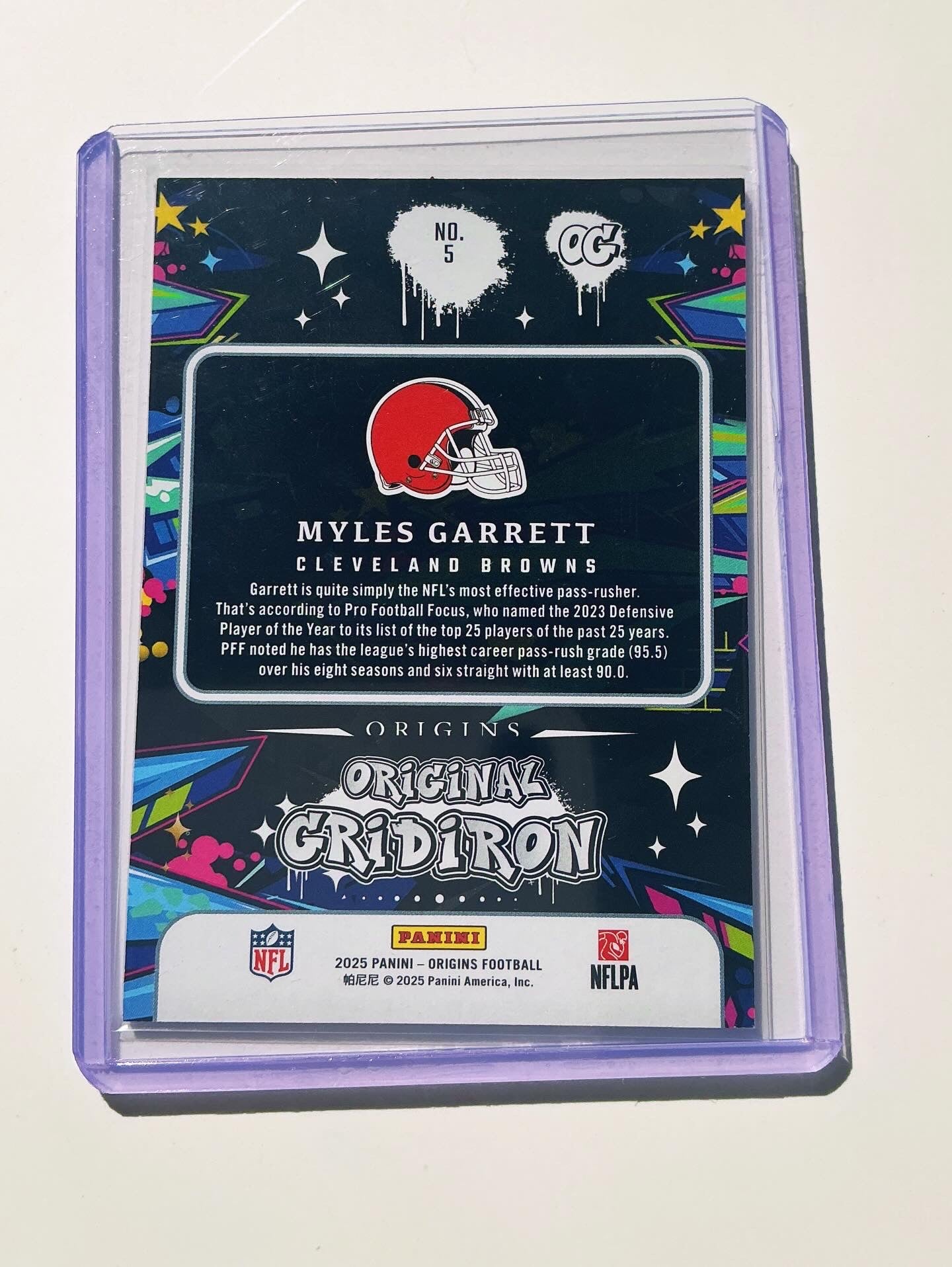 Myles Garret Origins Original Gridiron