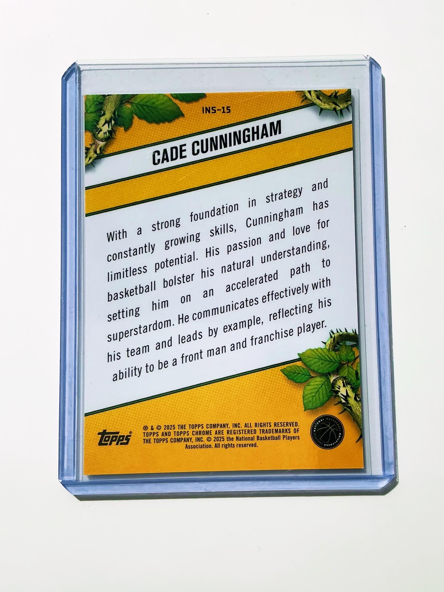 Cade Cunningham Topps Chrome Gold Refractor 36/50