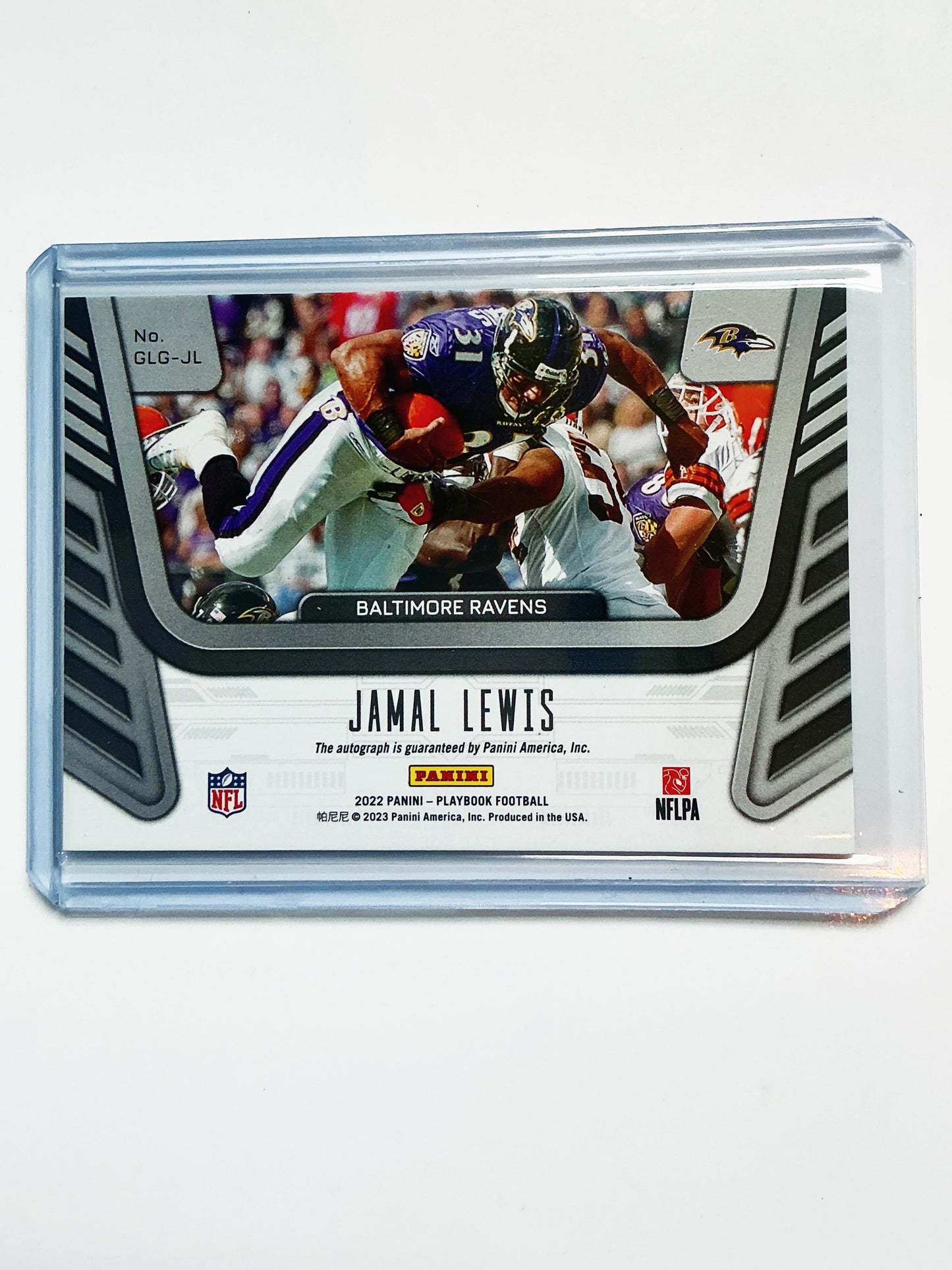 Jamal Lewis Autographed Card 18/49