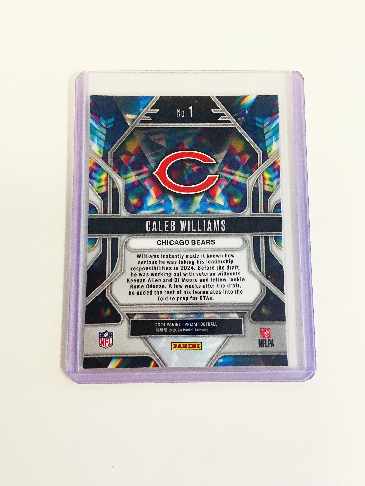 Caleb Williams Prizmatic Rookie Card