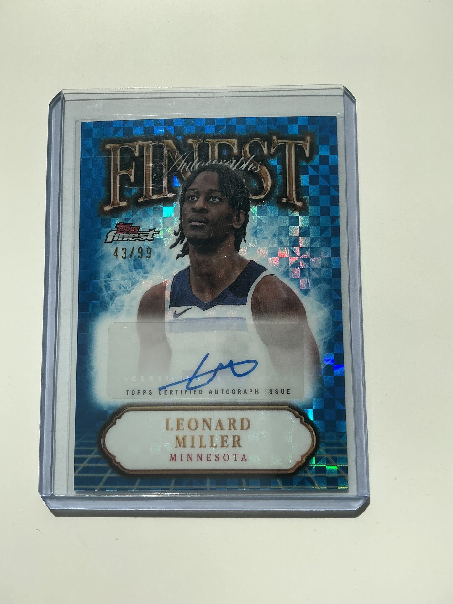 Leonard Miller Autograph card 43/99