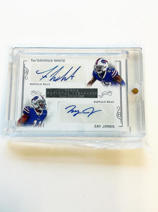Tre’Davious White & Zay Jones Autographed card 94/99
