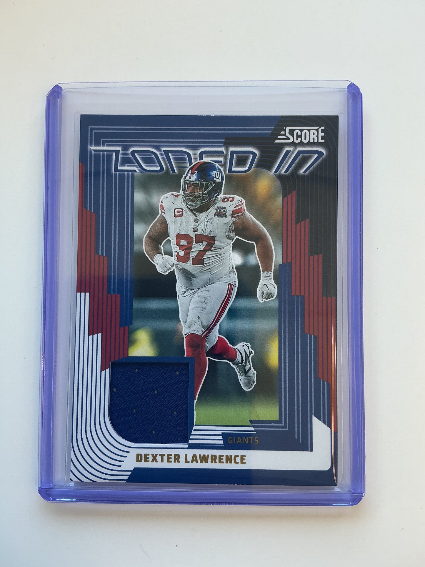 Dexter Lawerence Jersey card