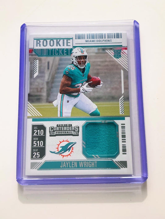 Jaylen Wright Rookie Jersey card