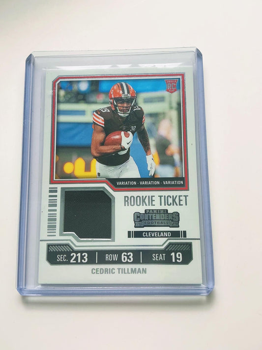 Cedric Tillman Jersey Card RC