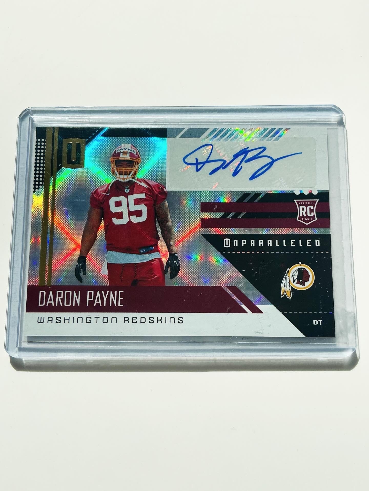Daron Payne Autographed Rookie card