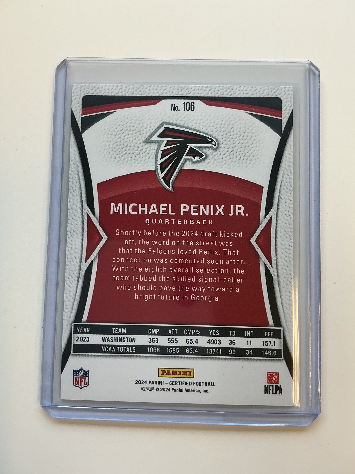Michael Penix Jr. Rookie 32/275
