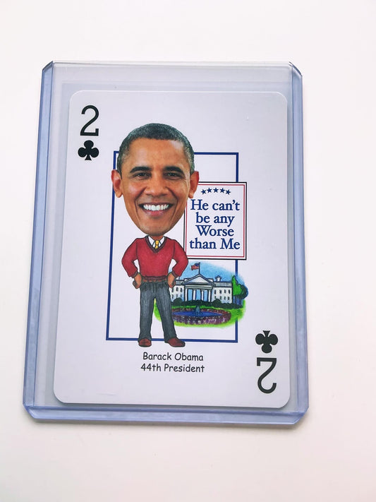 President Obama novelty playing card 2016