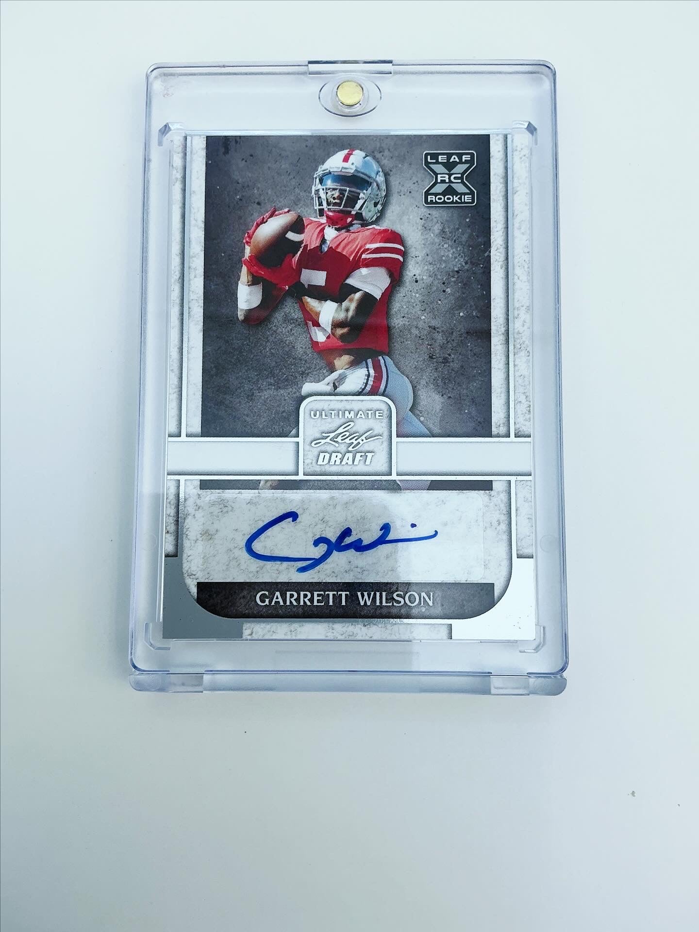 Garrett Wilson autographed rookie card