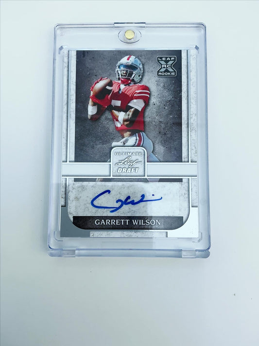 Garrett Wilson autographed rookie card