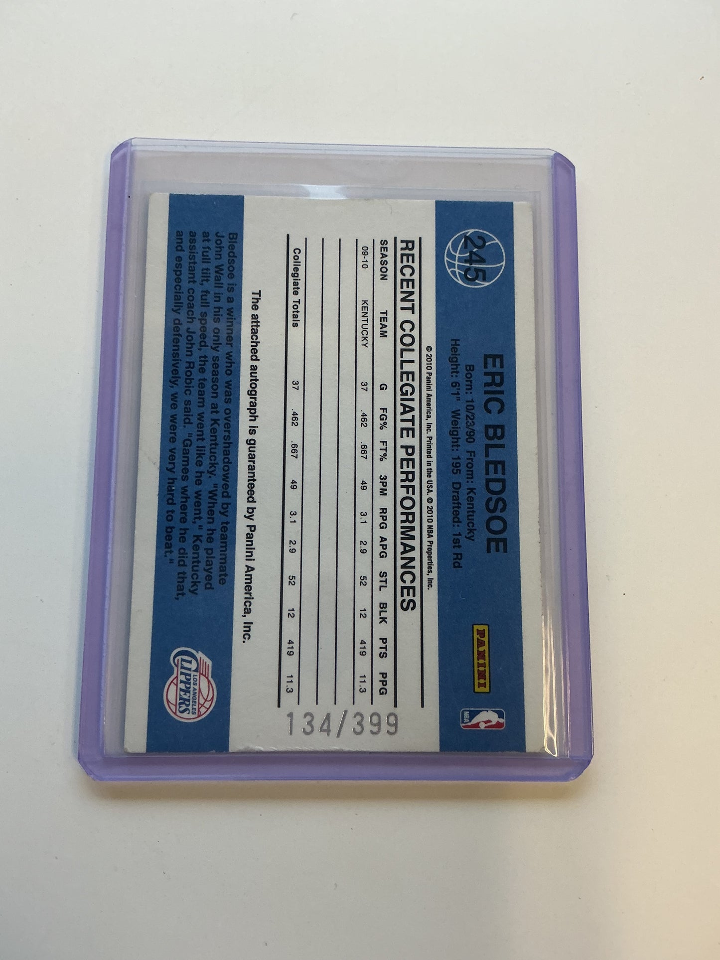 Eric Bledsoe Auto RC 134/399