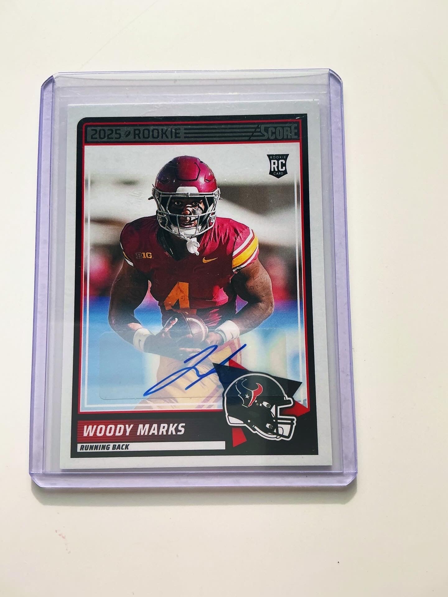 Woody Marks Autographed Rookie card