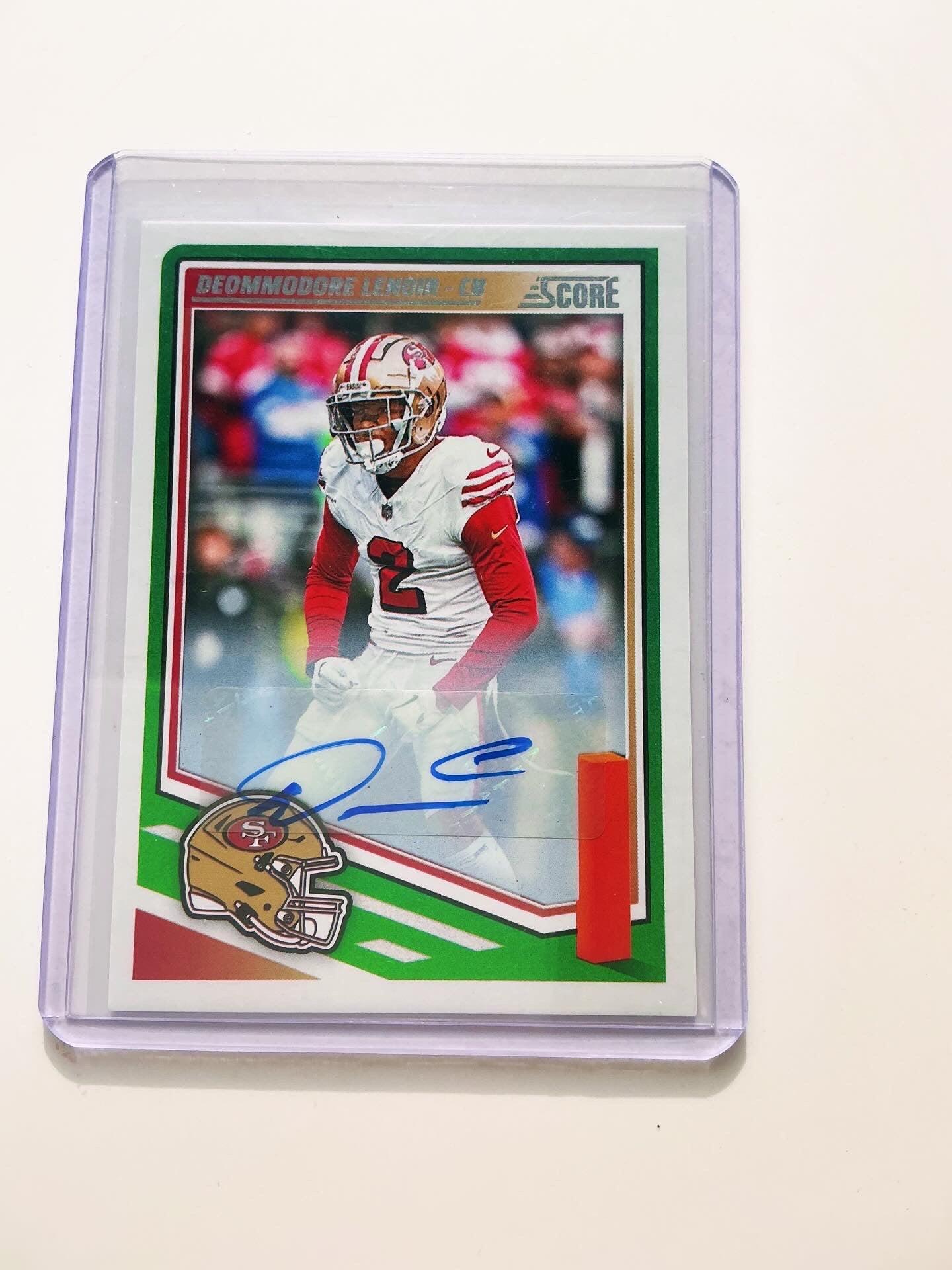 Deommodore Lenoir Autographed card