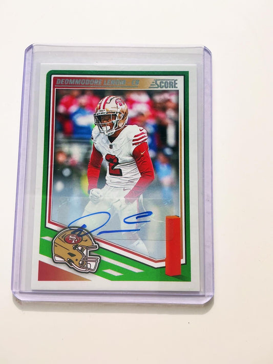 Deommodore Lenoir Autographed card