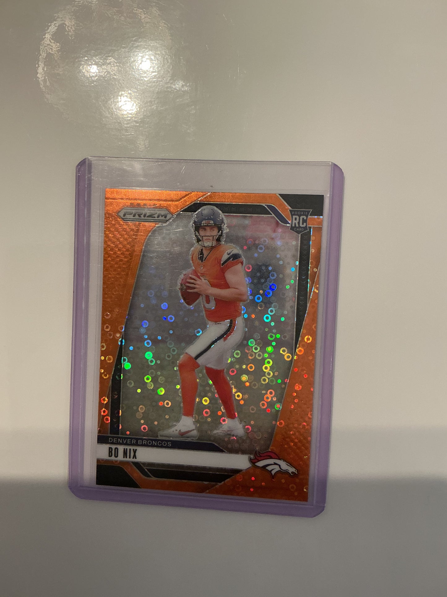 Bo Nix disco prizm rookie card