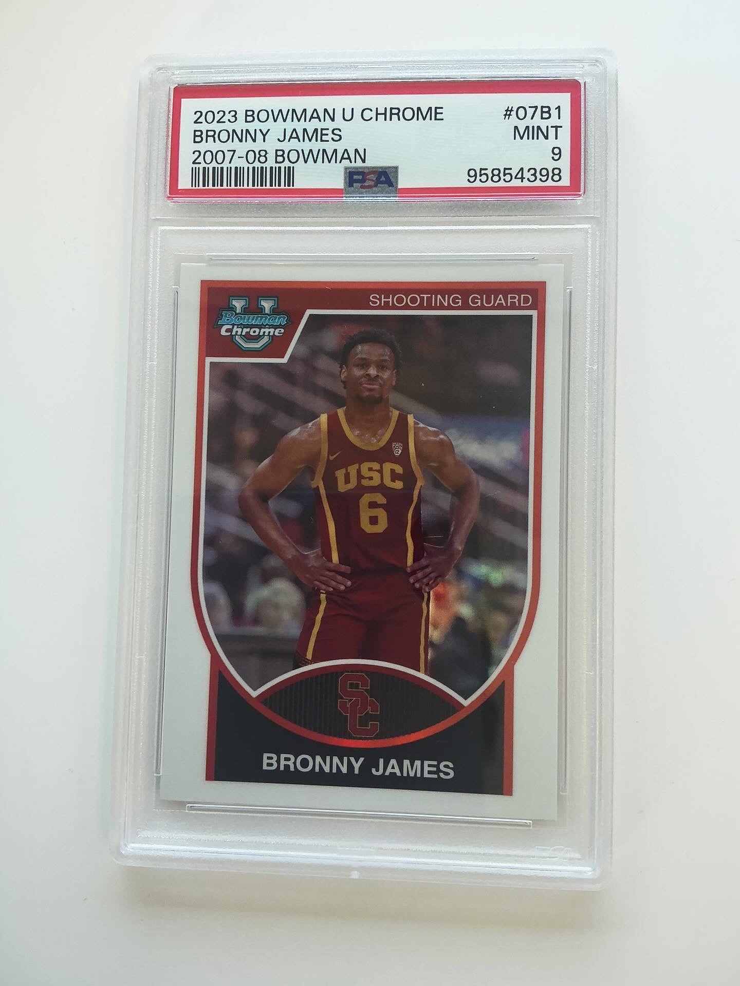 Bronny James PSA mint 9