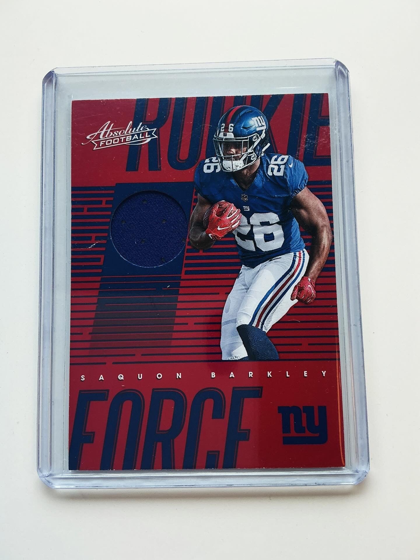 Saquon Barkley Rookie jersey card