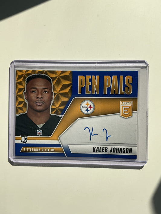 Kaleb Johnson Autographed Rookie card
