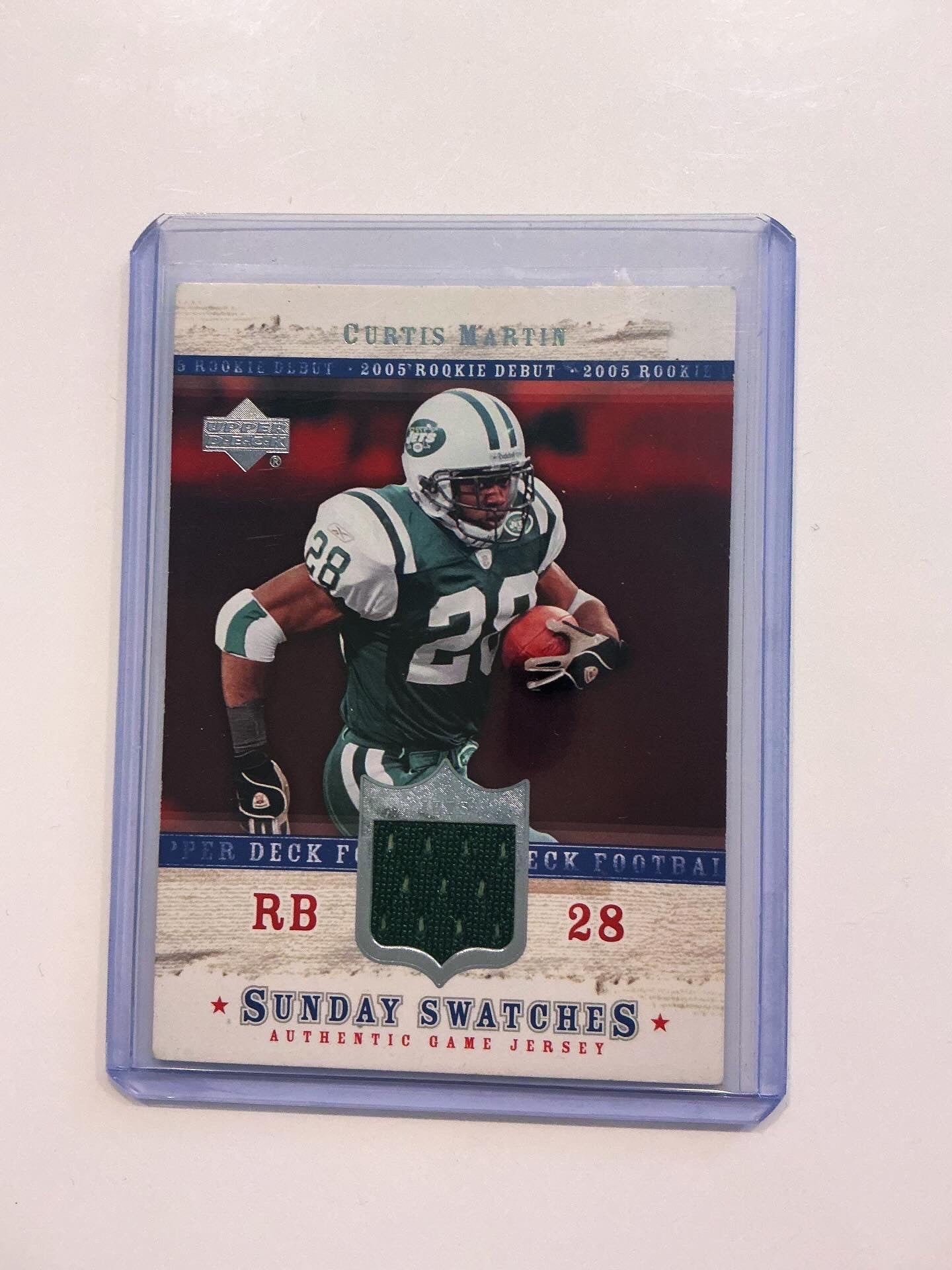 Curtis Martin 2005 Jersey card