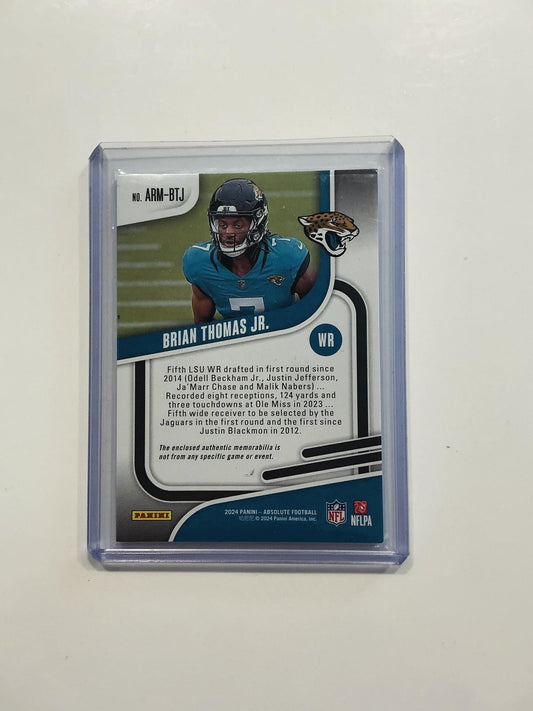 Brian Thomas Jr. Rookie Jersey card