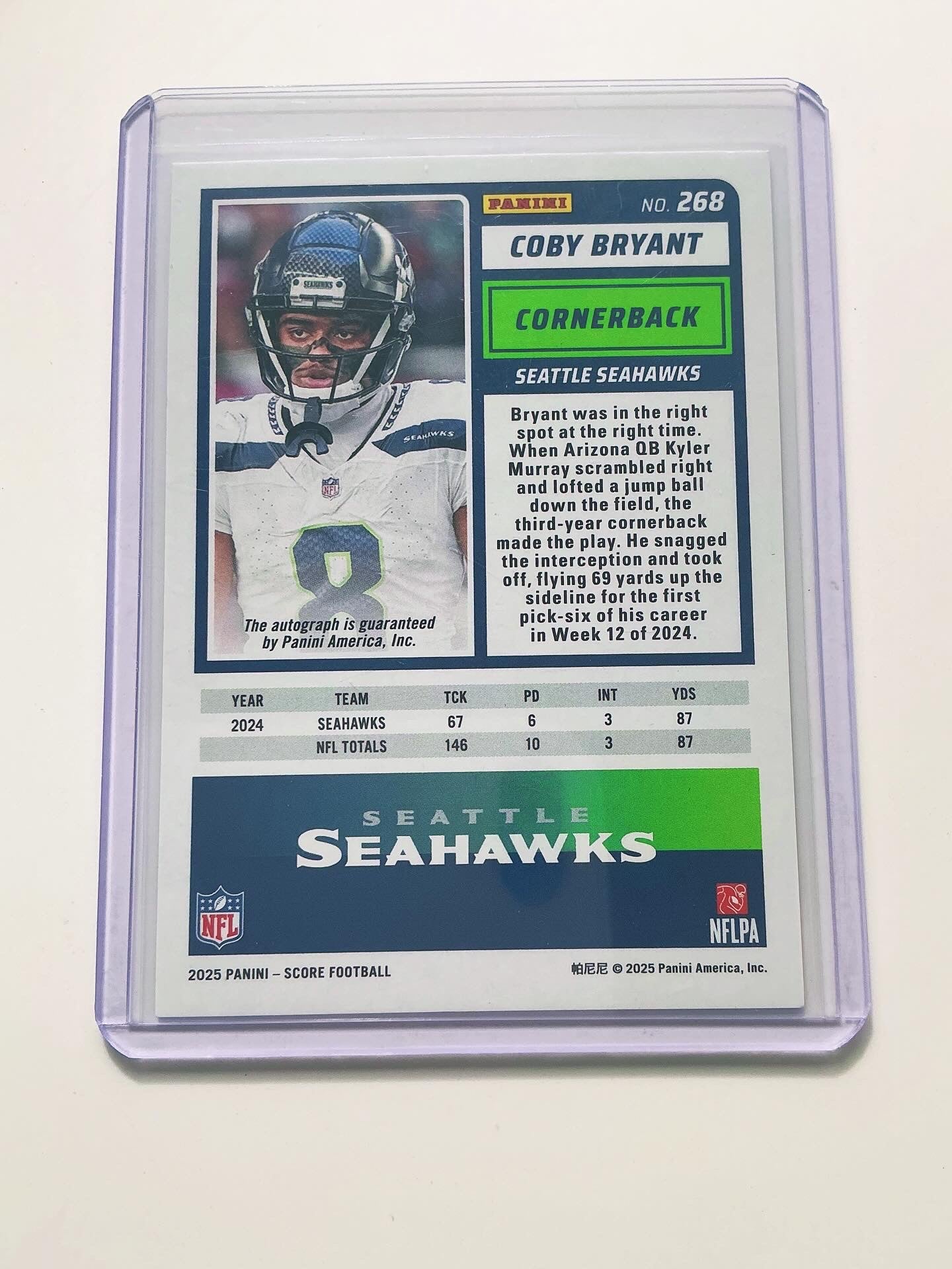 Coby Bryant Autograph 05/20