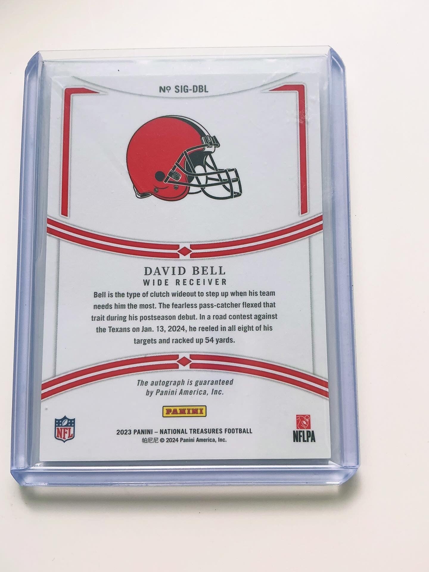 David Bell Autographed Card 87/99