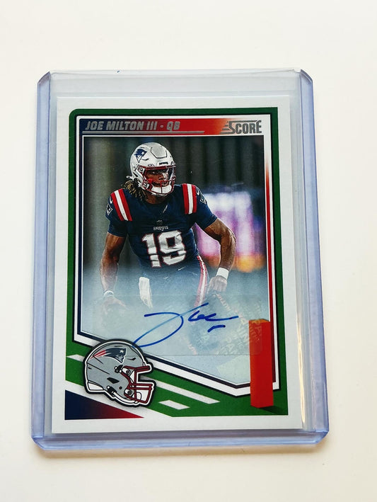 Joe Milton III Autographed card