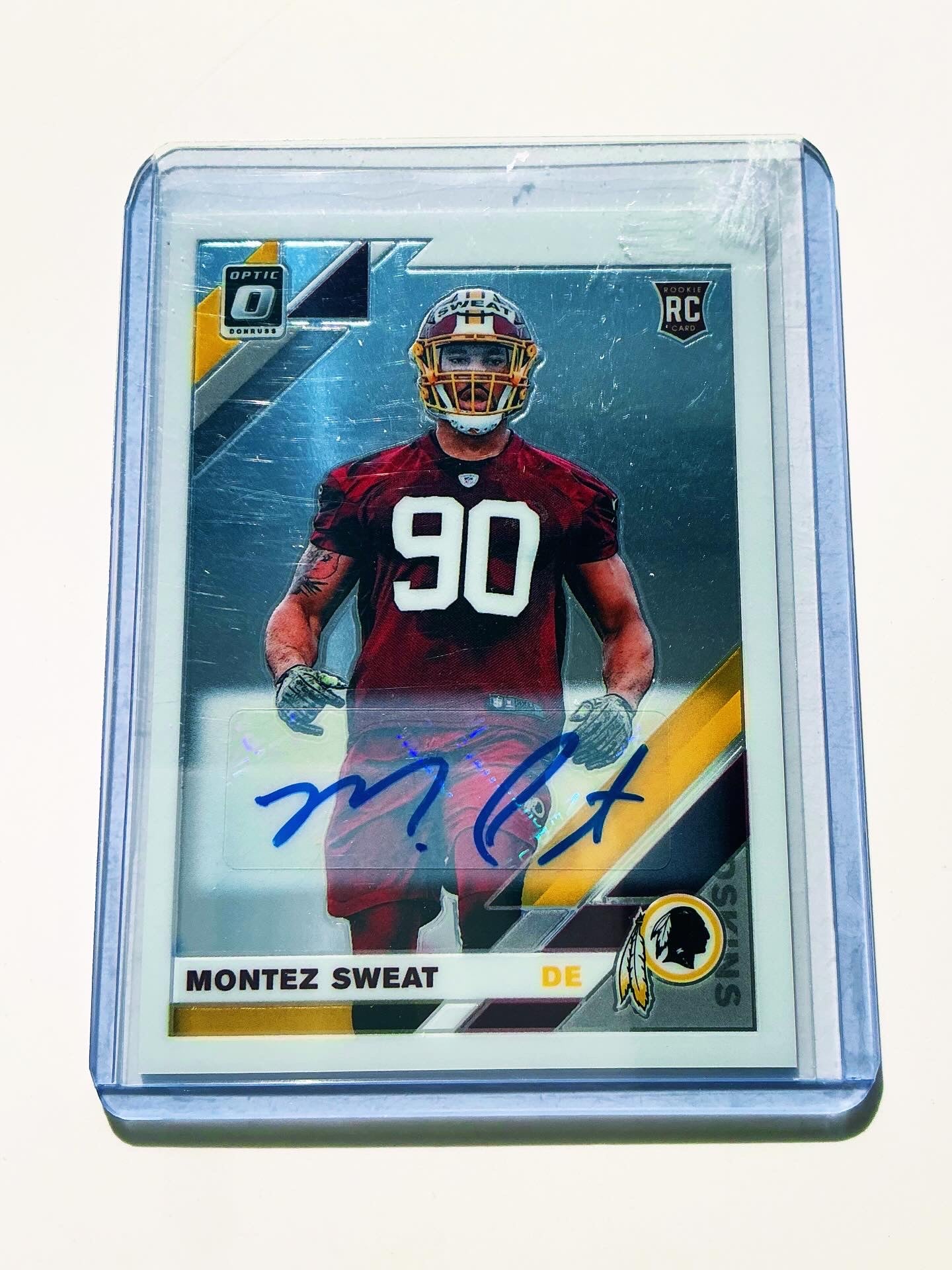 Montez Sweat Autographed Rookie 45/60