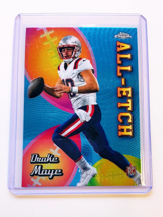 Drake Maye Topps Chrome Rookie
