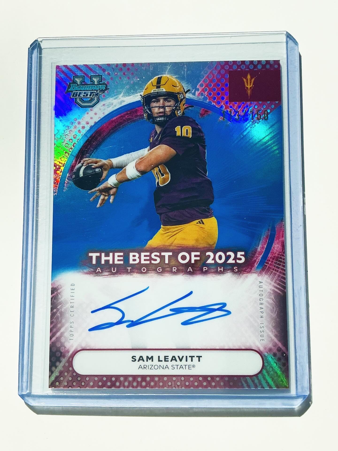 Sam Leavitt Autograph card 113/150