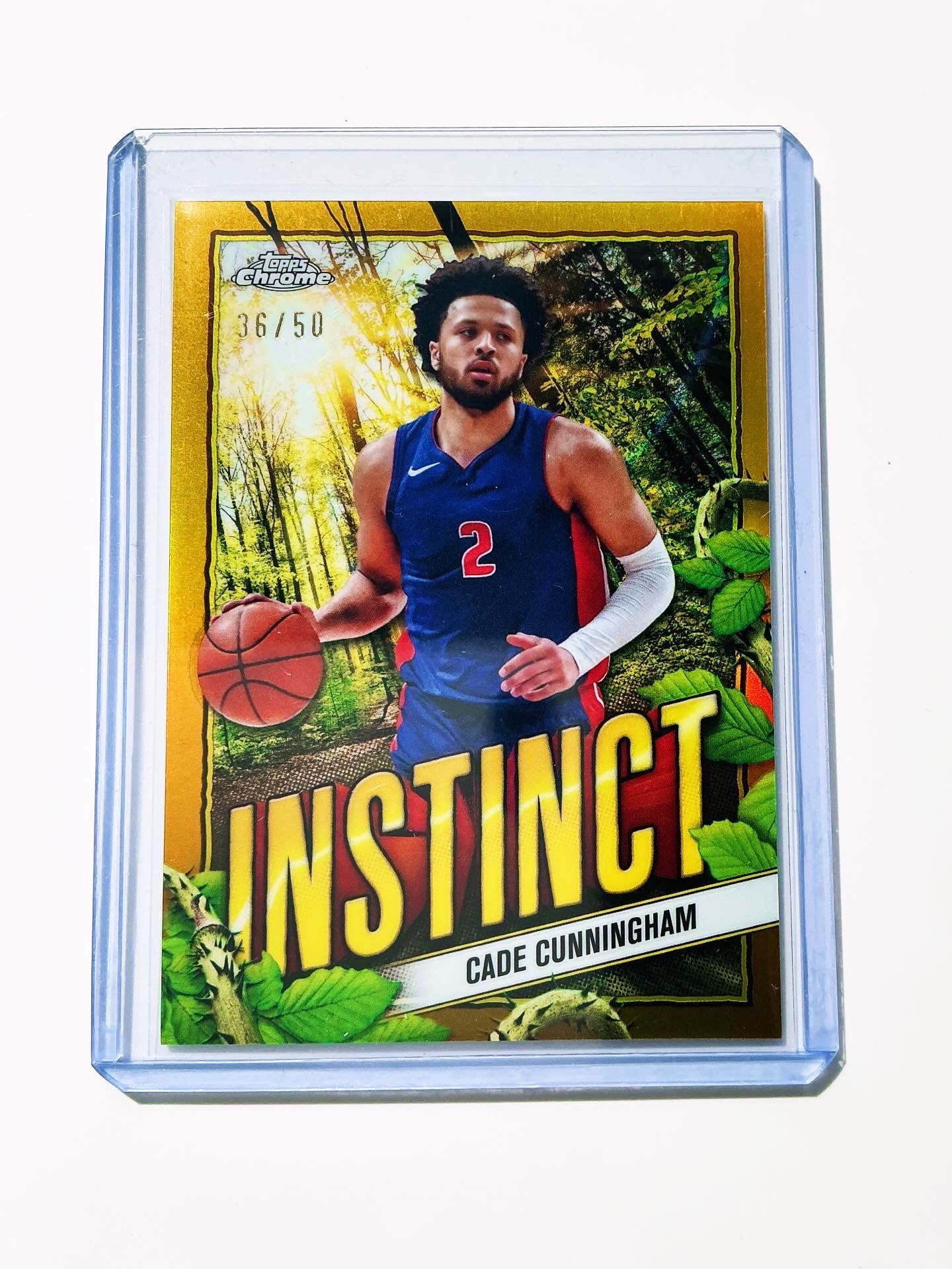 Cade Cunningham Topps Chrome Gold Refractor 36/50