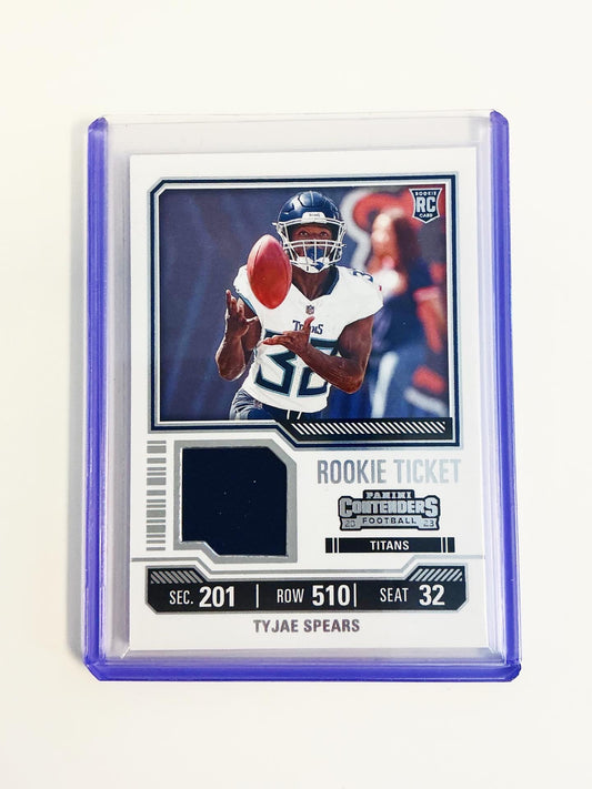Tyjae Spears Rookie Ticket Jersey Card