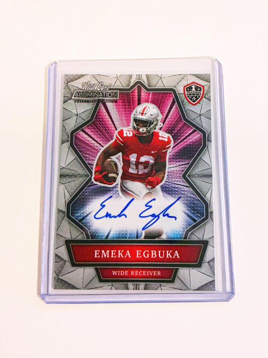 Emeka Egbuka 2021 NIL Wild Card Autograph