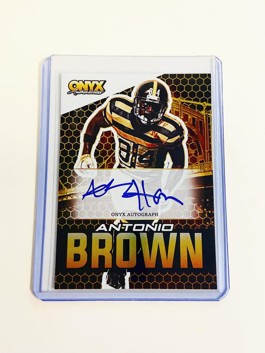 Antonio Brown Autographed Card