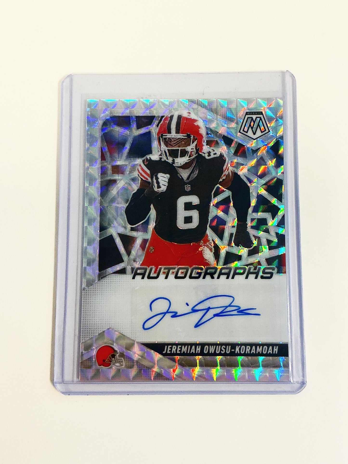 Jeremiah Owusu-Koramoah Autographed Card