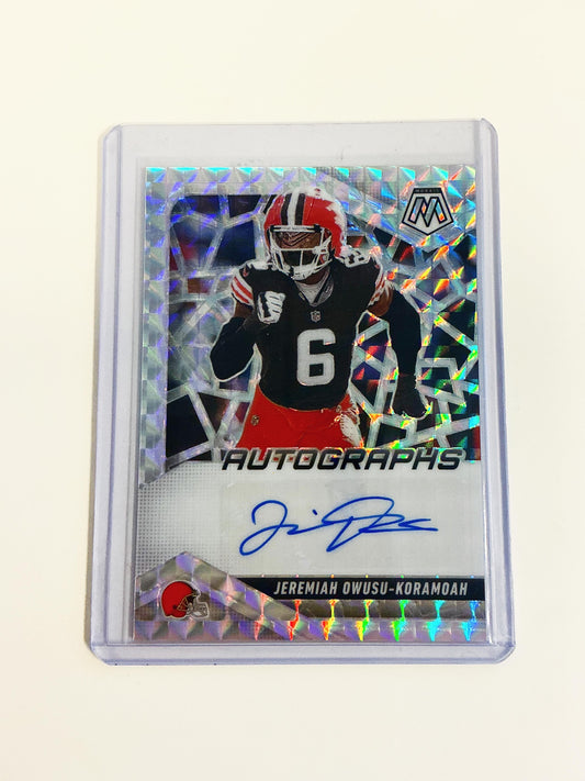 Jeremiah Owusu-Koramoah Autographed Card