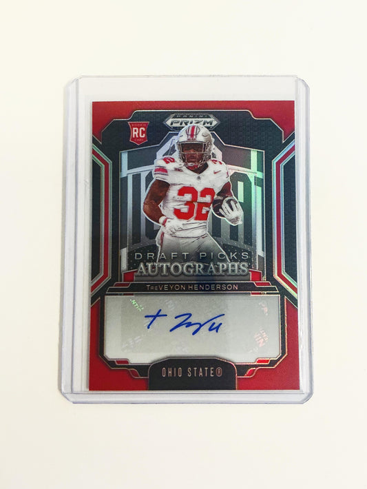 TreVeyon Henderson Draft Picks RC Auto 25/399