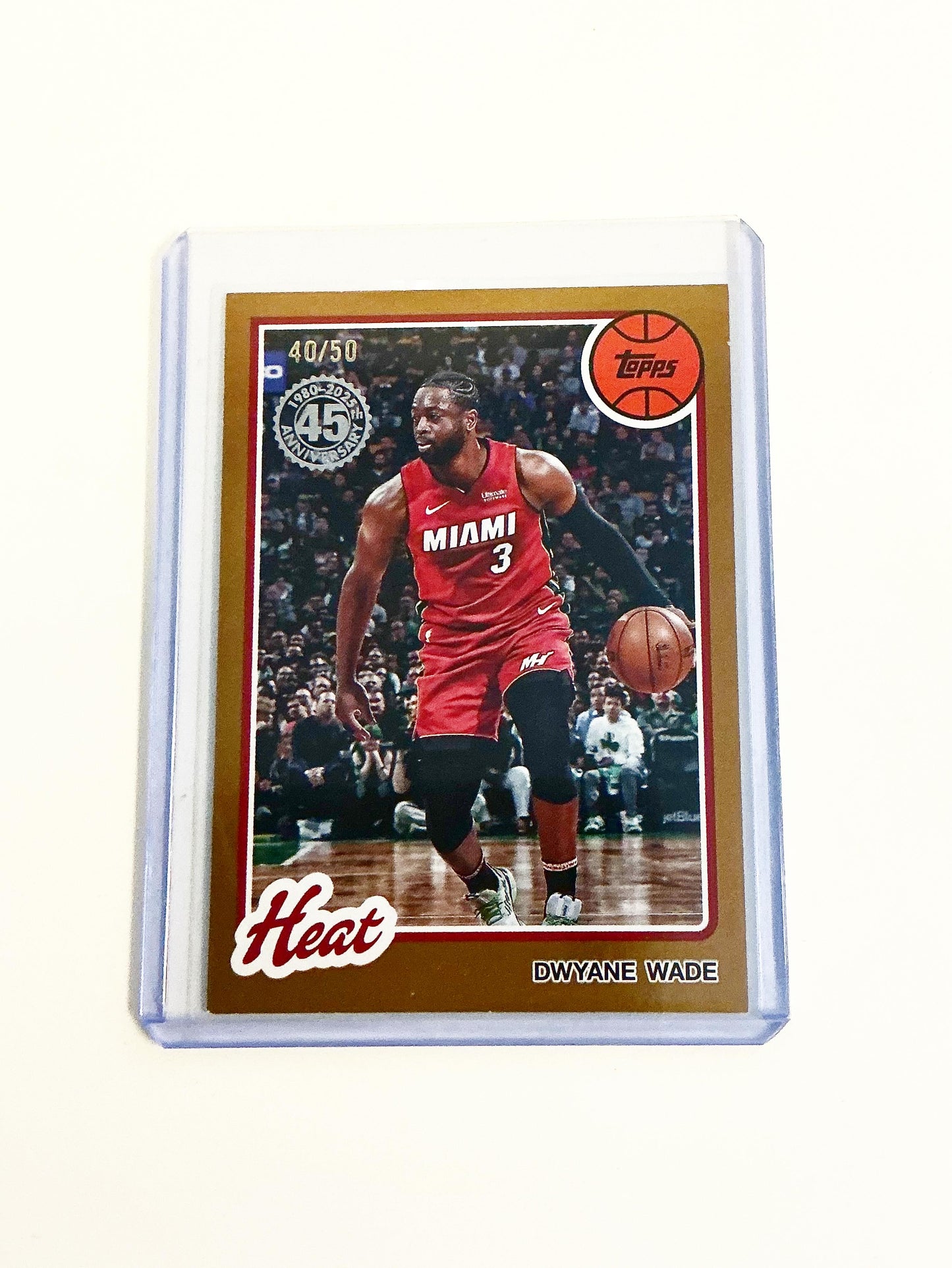 Dwyane Wade Topps 45th Anniversary Gold 40/50
