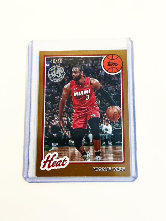 Dwyane Wade Topps 45th Anniversary Gold 40/50