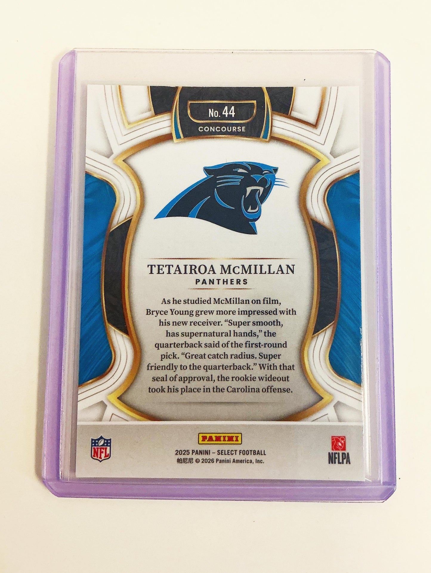 Tetairoa McMillan Select Rookie Card
