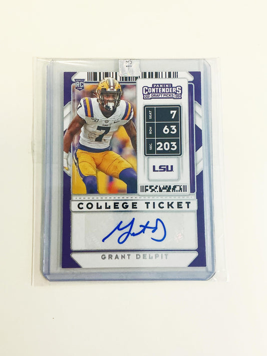 Grant Delpit Autographed Rookie Contenders