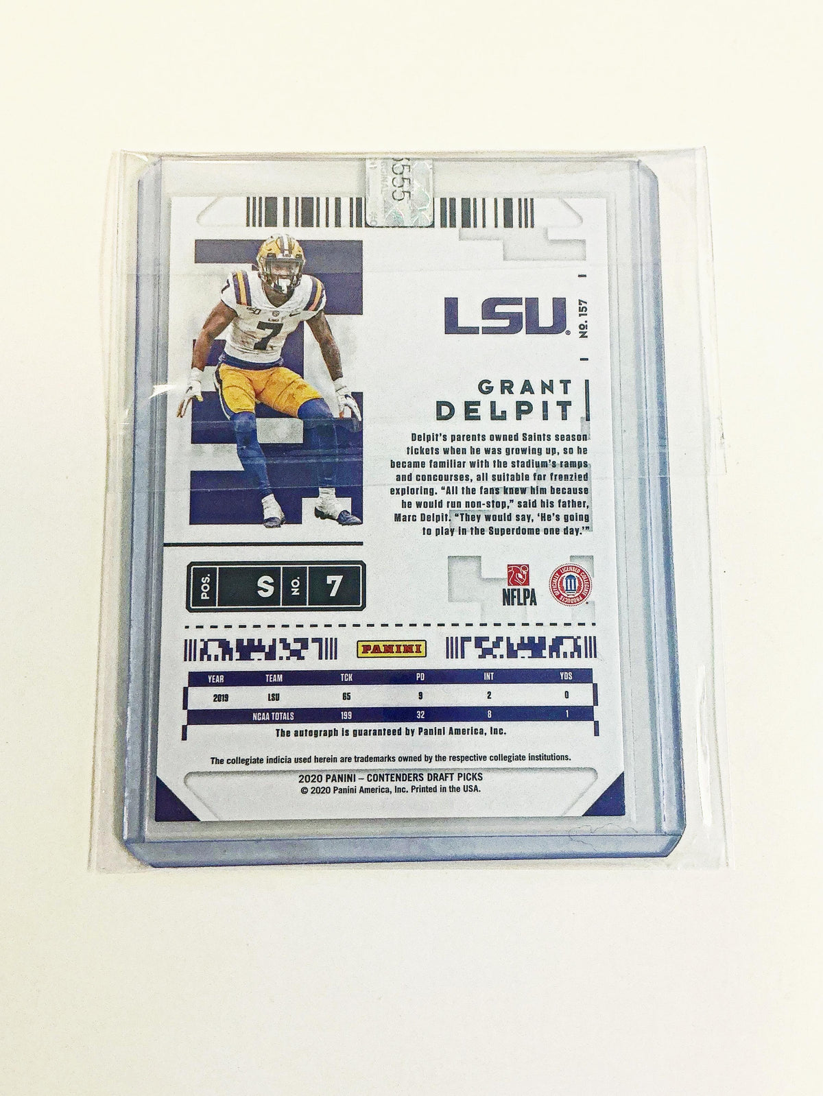 Grant Delpit Autographed Rookie Contenders